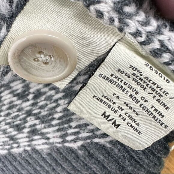 LADY Hathaway Wool Blend Knit Button Cardigan medium - Picture 6 of 6